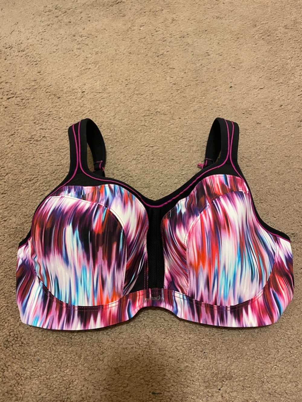 Panache 36DDD/F High-Support Sports Bra in Multicolor Brushstroke